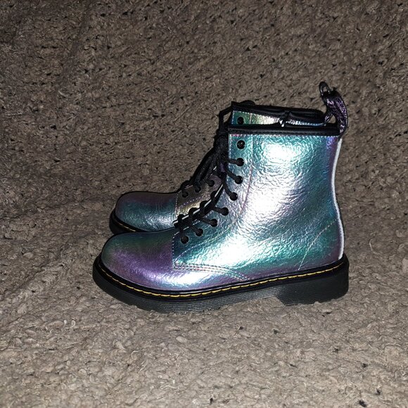 Dr. Martens/Doc Unisex-1460 Y-Iridescent Hologram Booties-Sz 36-NWOB - Picture 2 of 8